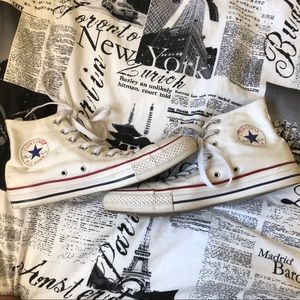 Worn High Top Converse